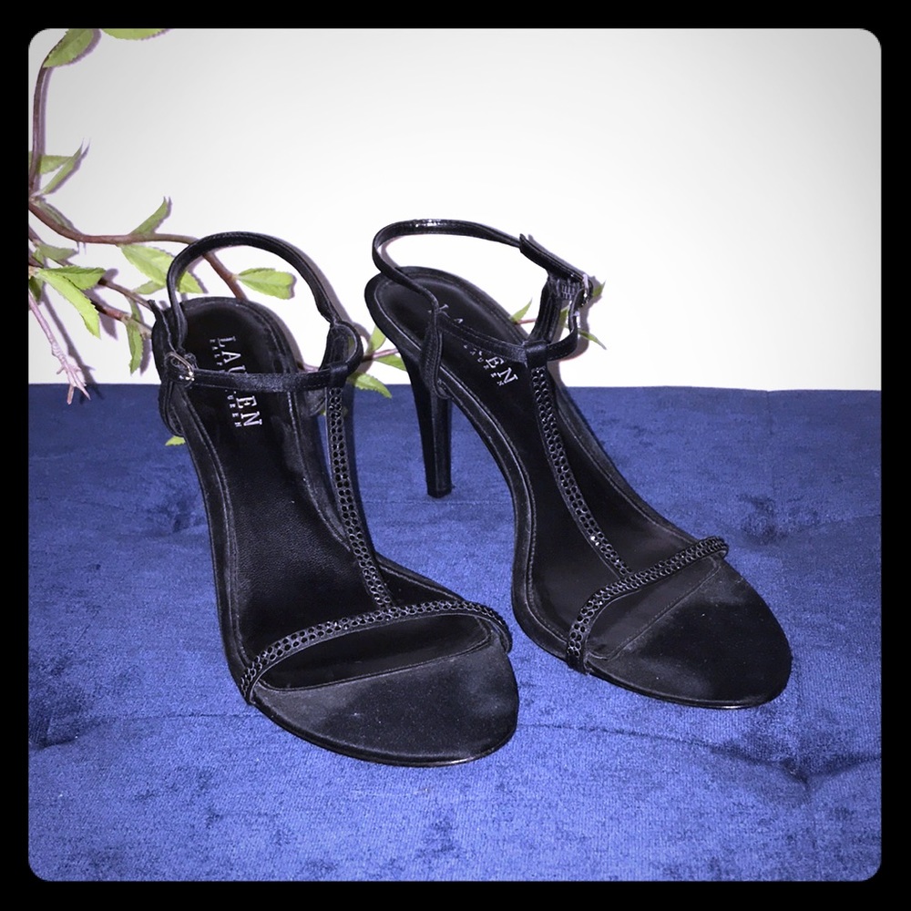 Ralph Lauren Sparkle Satin Heel